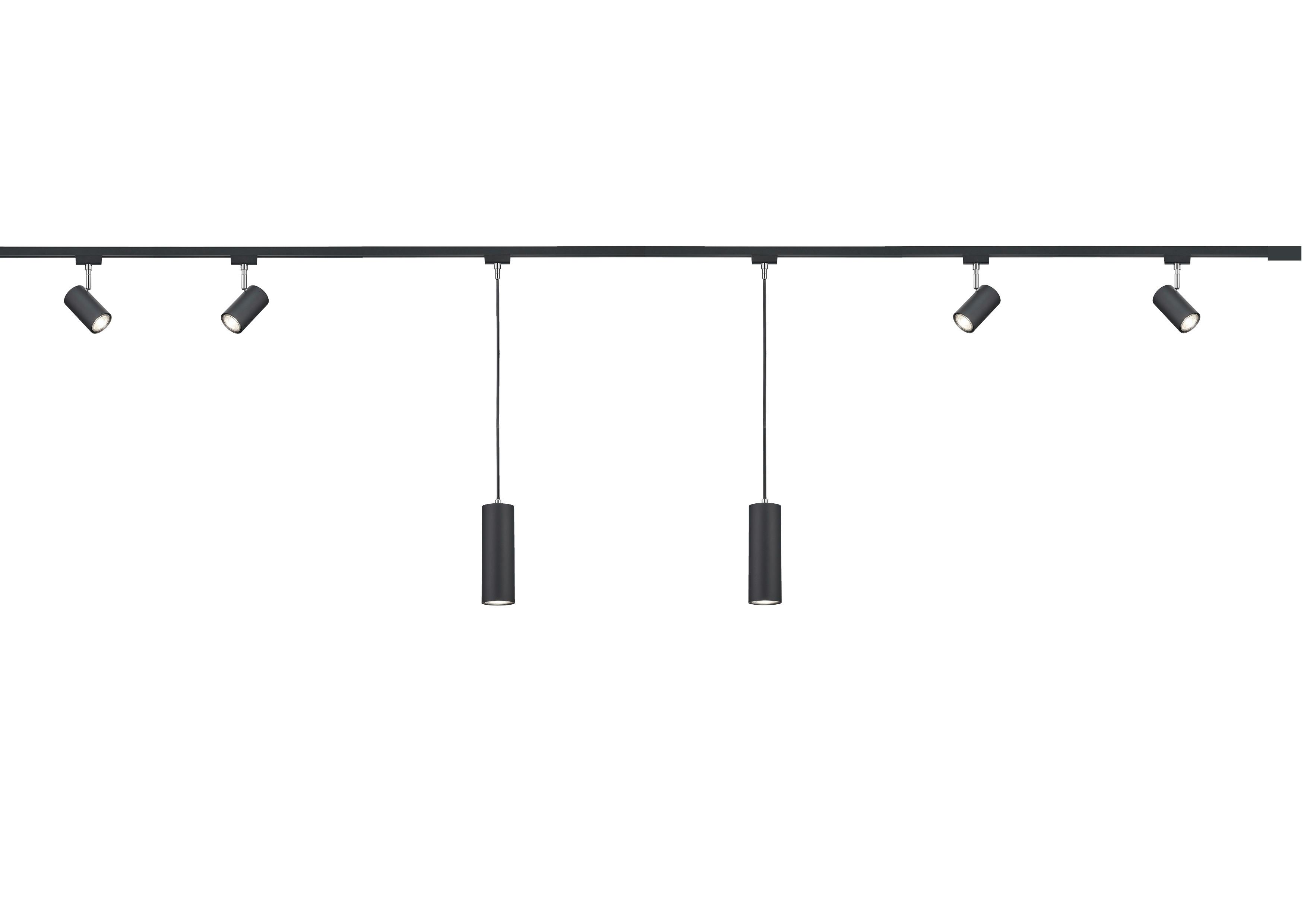 SYSTEM SZYNOWY X7000-32 DUOLINE MARLEY-SET - czarny, Design, tworzywo sztuczne (218/5/3cm) - Trio Leuchten