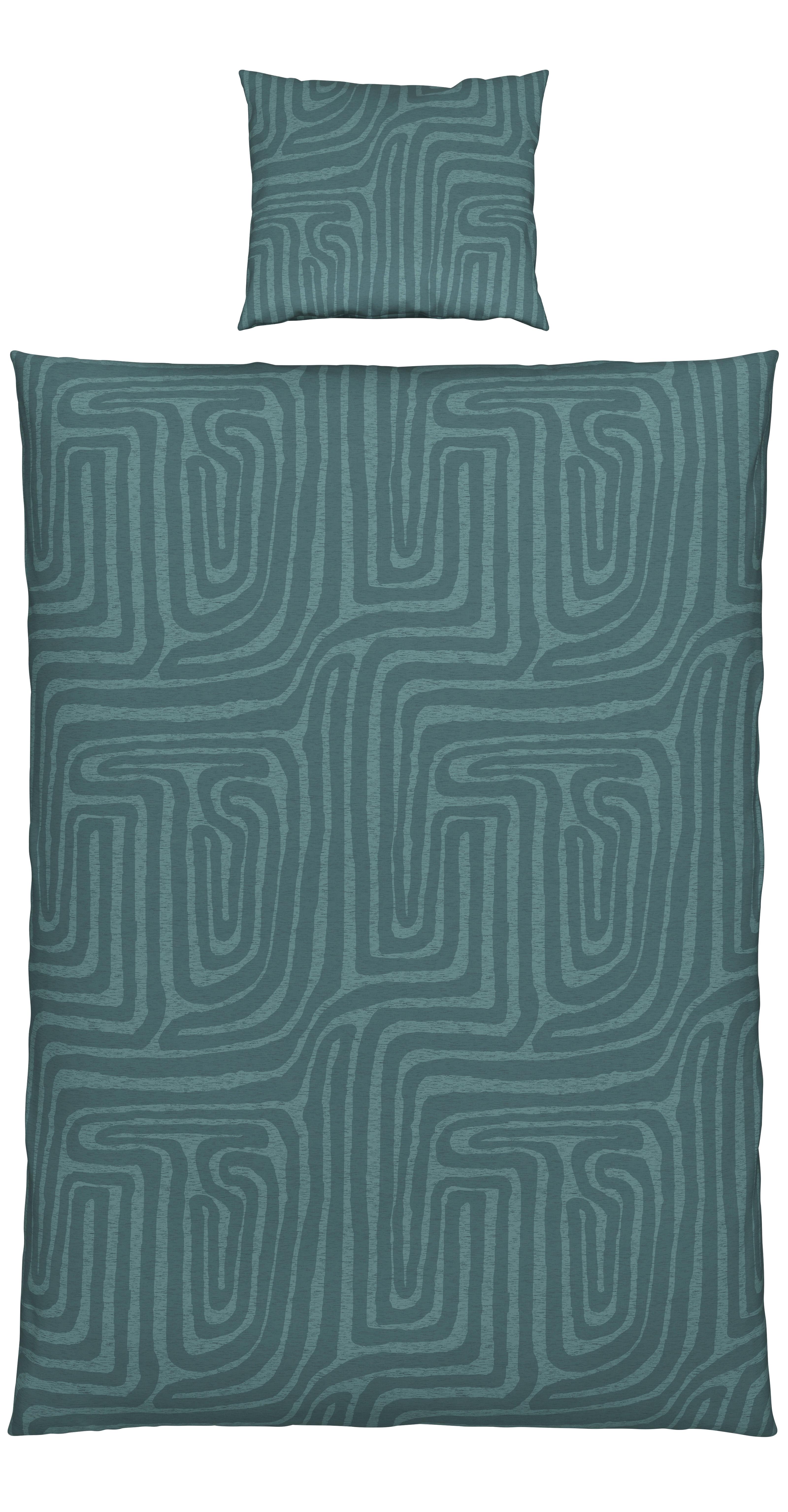 BETTWÄSCHESET LIAM - Grün, Modern, Textil (160/210cm) - Modern Living