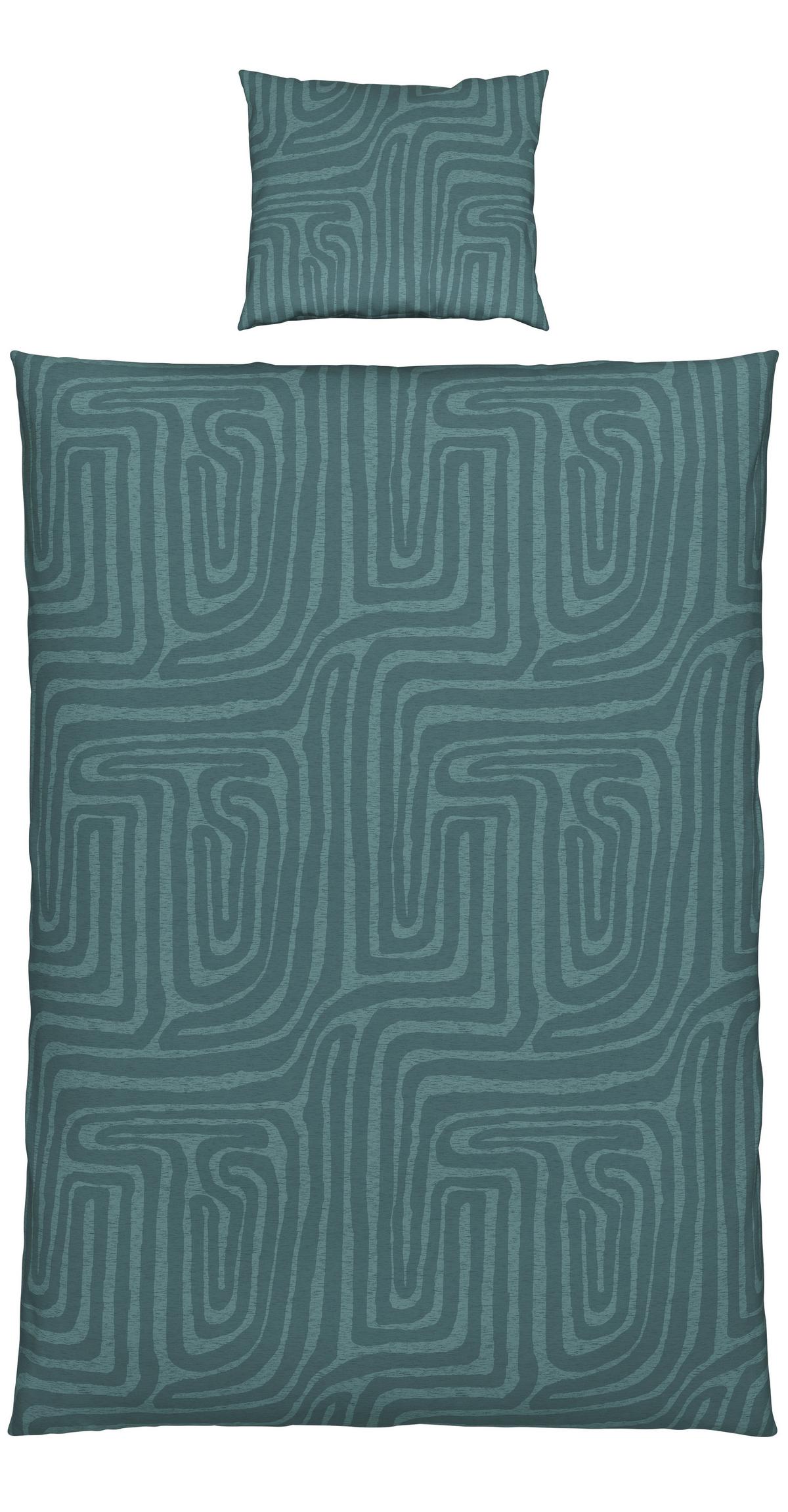 BETTWÄSCHESET LIAM - Grün, Modern, Textil (160/210cm) - Modern Living