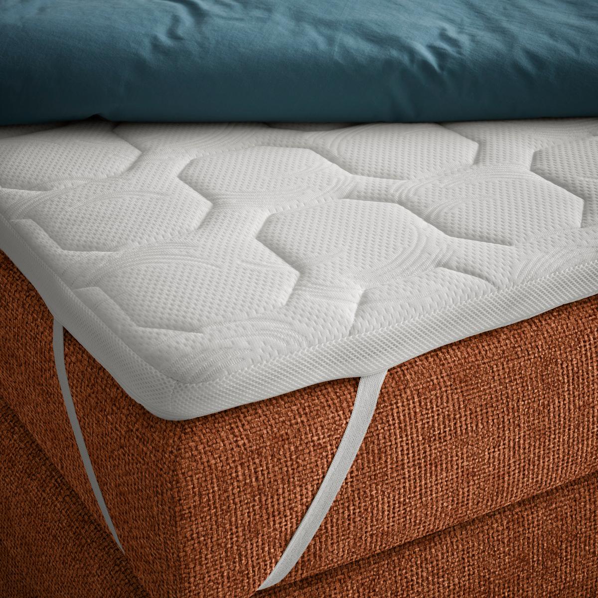 Boxspringbett Palace Terracotta ca. 180x200cm - Terracotta, KONVENTIONELL, Kunststoff/Textil (180/200cm) - Premium Living