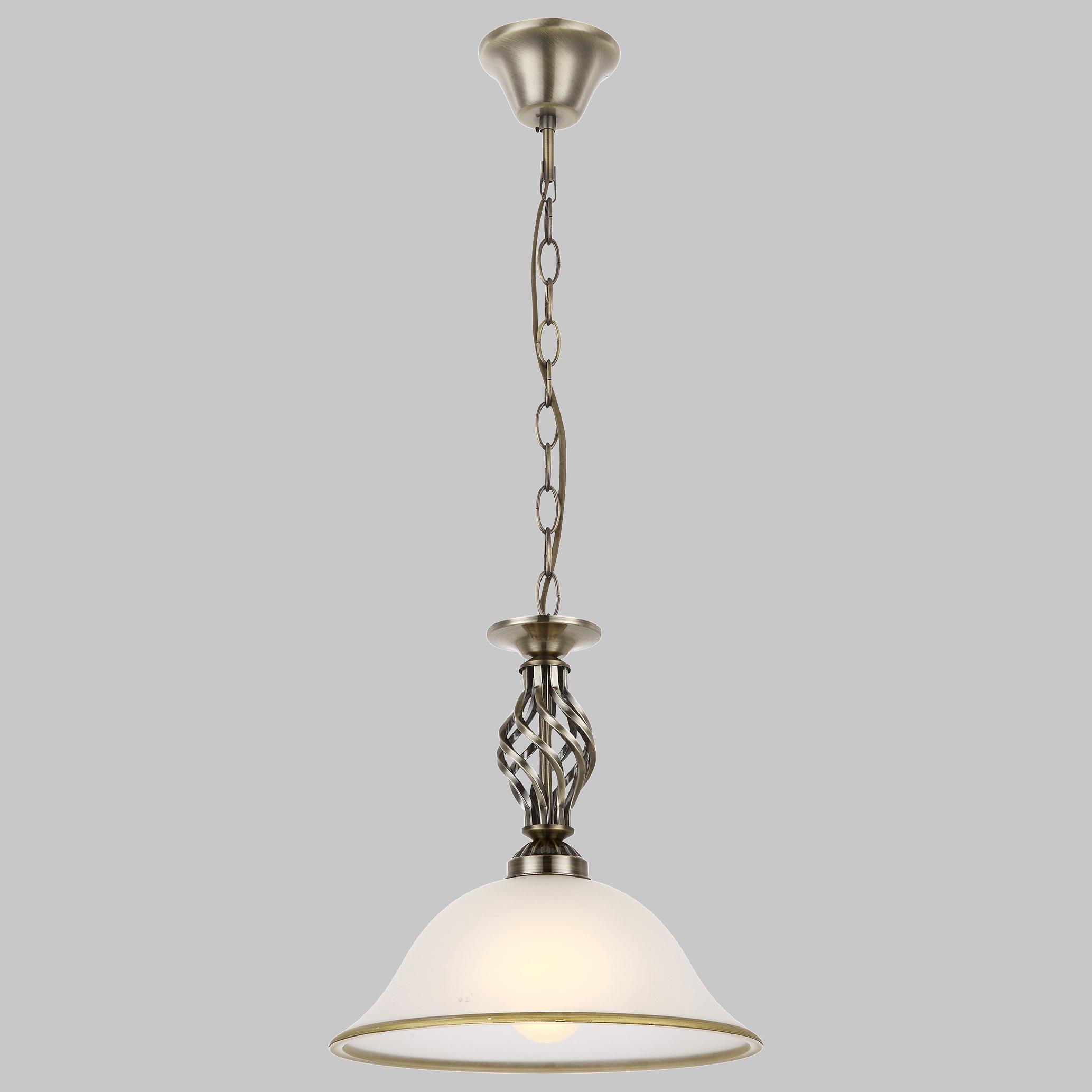 Hängeleuchte Rena max. 60 Watt - ROMANTIK / LANDHAUS, Glas/Metall (30/120cm) - Globo