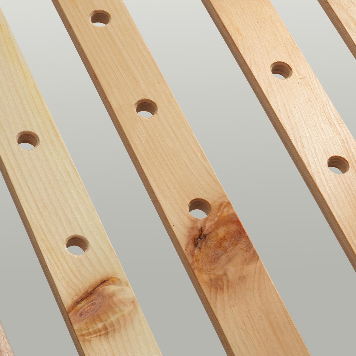 Zirben-Lattenrost ca. 90x200 cm, metallfrei - Zirbelkieferfarben/Buchefarben, Basics, Holz (90/200cm) - Linea Natura