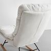 GUNGFÅTÖLJ DEVIN - vit/naturfärgad, Modern, metall/trä (71/100/103cm) - Bessagi Home