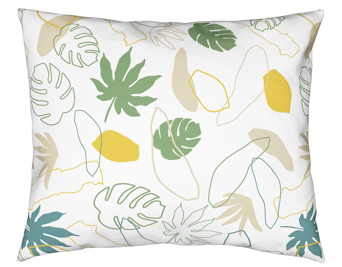 BETTWÄSCHESET KARIN - Weiss/Gelb, Konventionell, Textil (160/210cm) - Premium Living