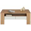 Couchtisch in Weiß/Eichefarben - Eichefarben/Weiß, KONVENTIONELL, Holzwerkstoff (110/65/44cm) - Mömax
