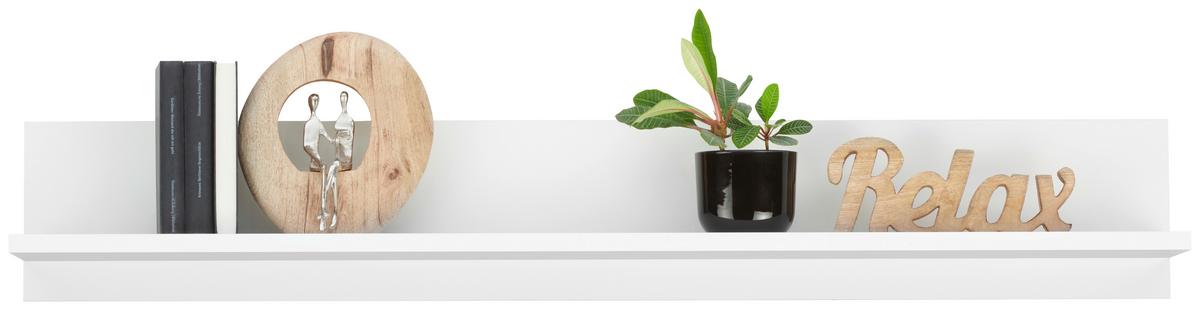 Stenska Polica Avanti, Bela - bela, Moderno, leseni material (150/22/20cm) - Hom`in