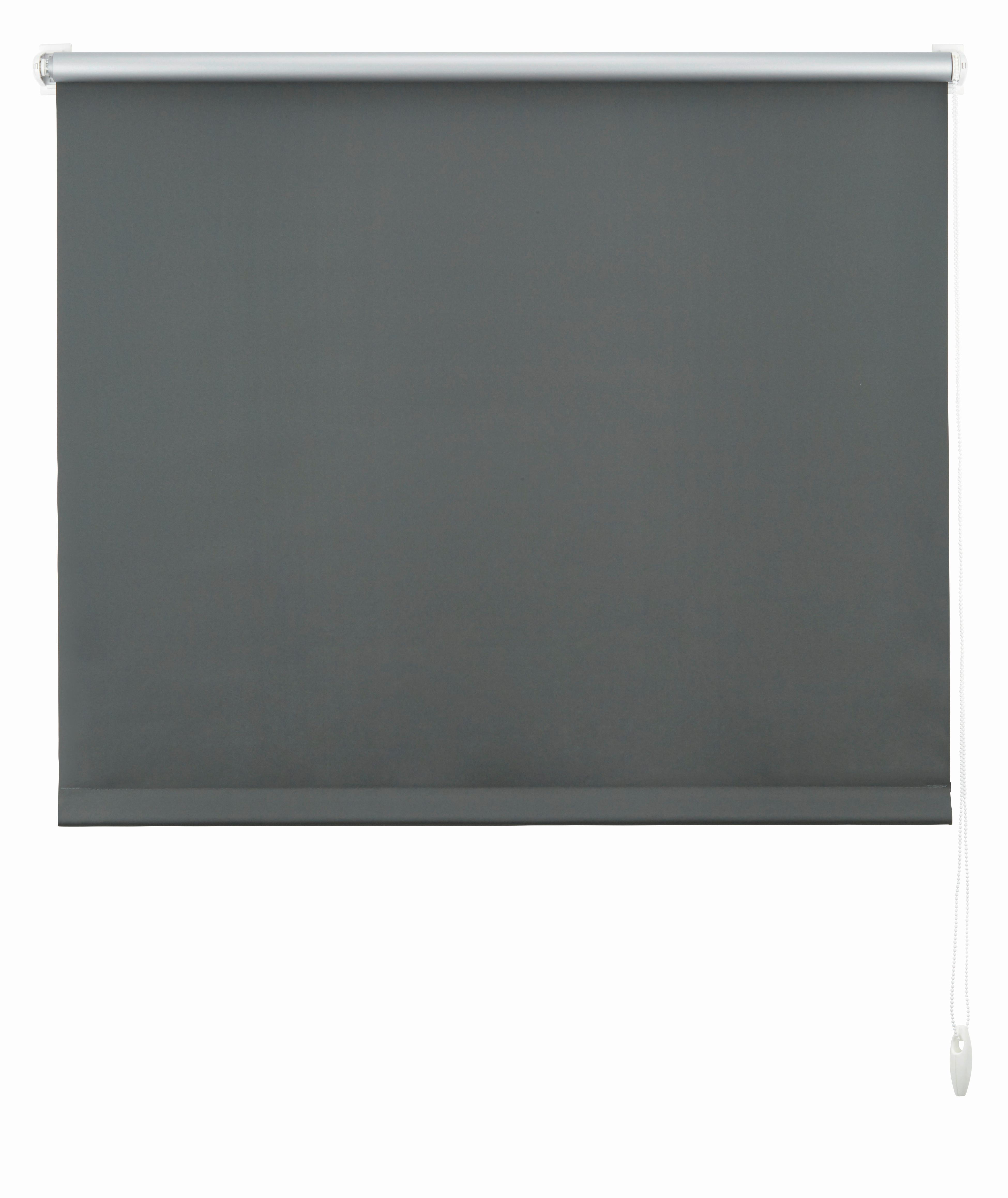 Klemmrollo Thermo ca. 100x150cm - Schieferfarben, Textil (100/150cm) - Premium Living