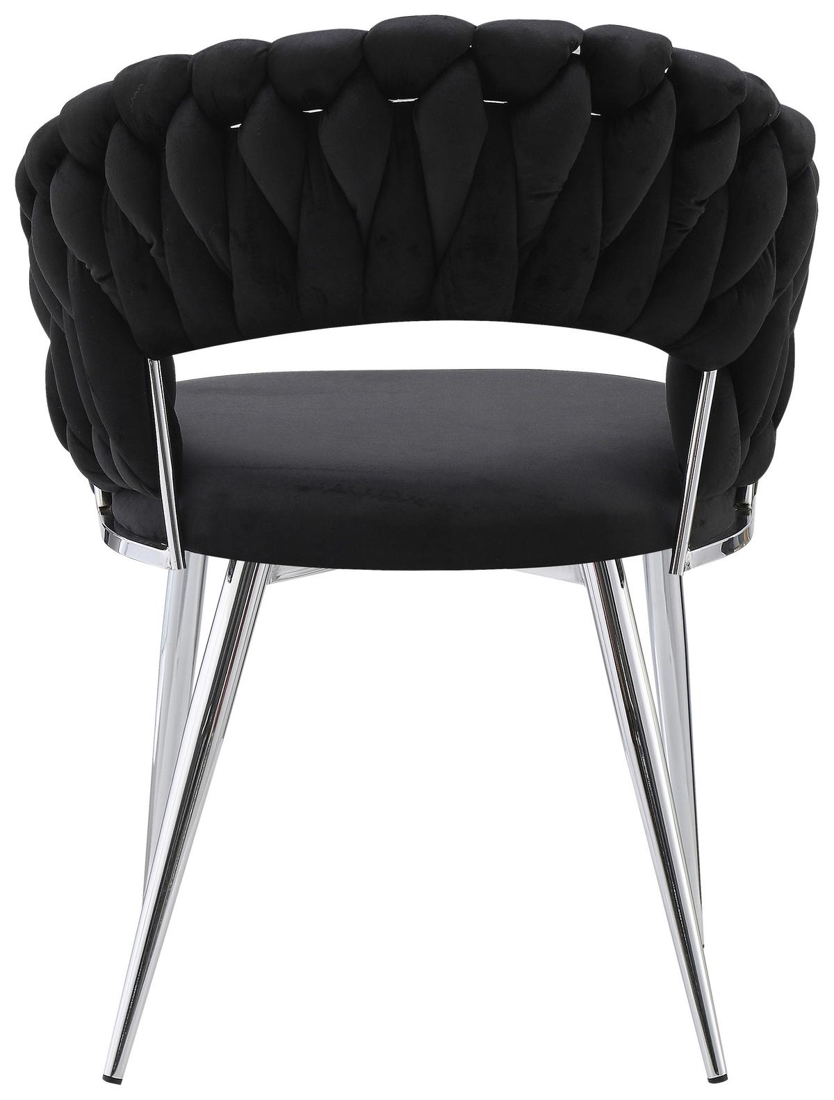 ARMLEHNSTUHL-SET FINESSE 125 - Silberfarben/Schwarz, Design, Kunststoff/Metall (61/82/60cm) - Kayoom