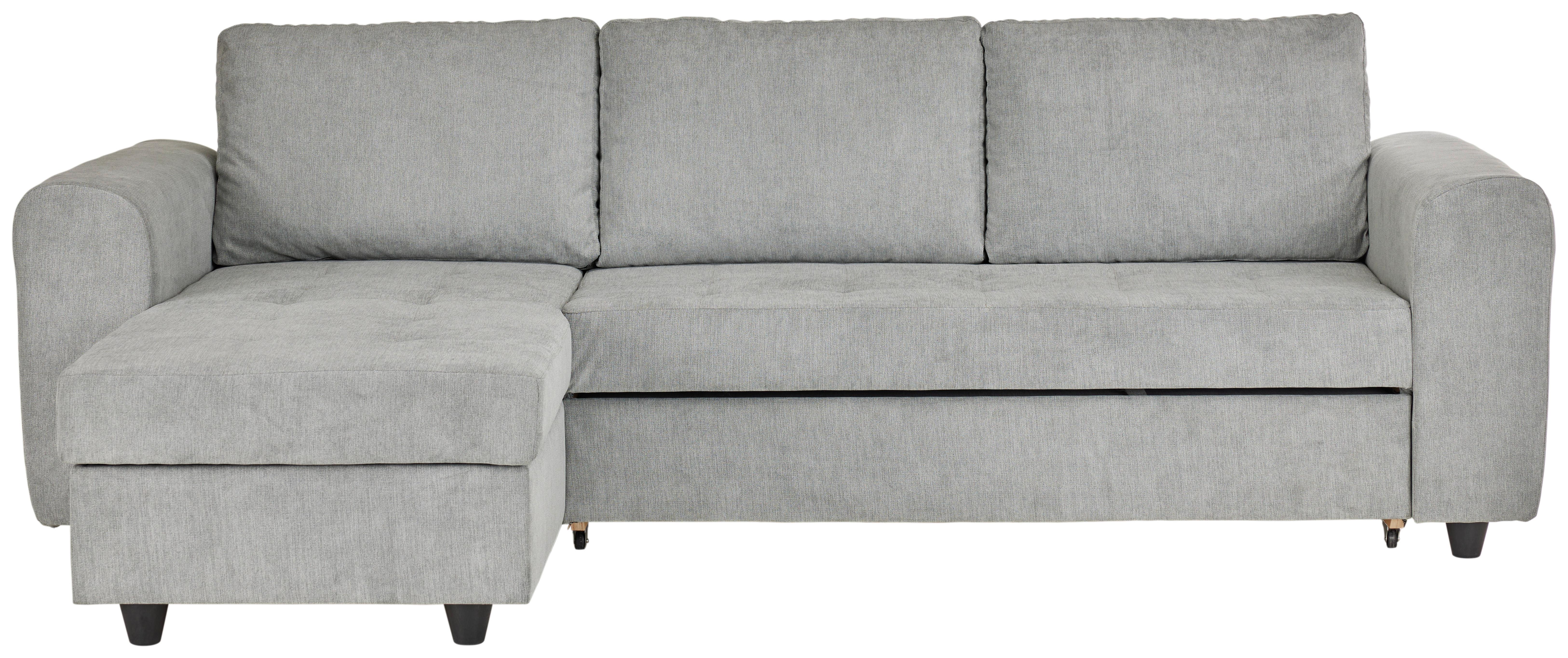 Wohnlandschaft River Grau - Grau, MODERN, Textil (245/145cm) - Based
