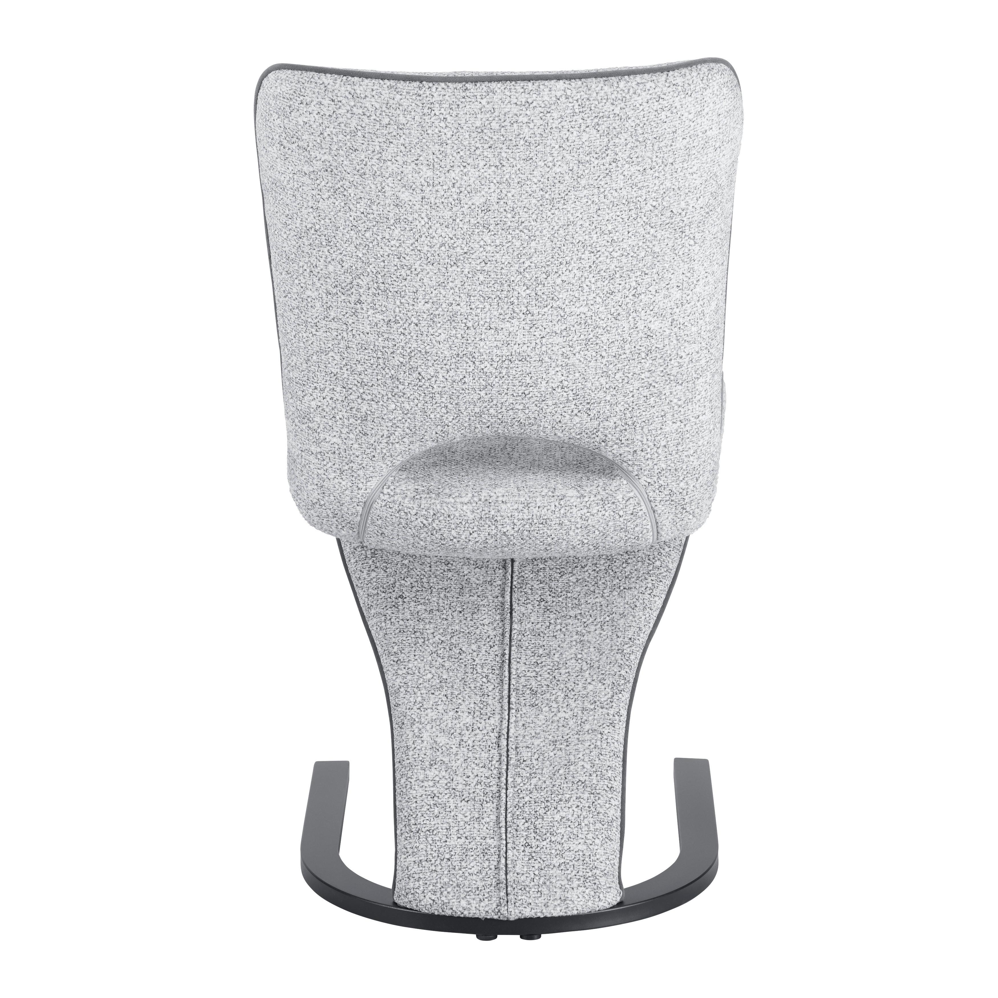 SVIKTSTOL GLORIA - grå/svart, Modern, metall/trä (47,5/85,5/63cm) - Mömax