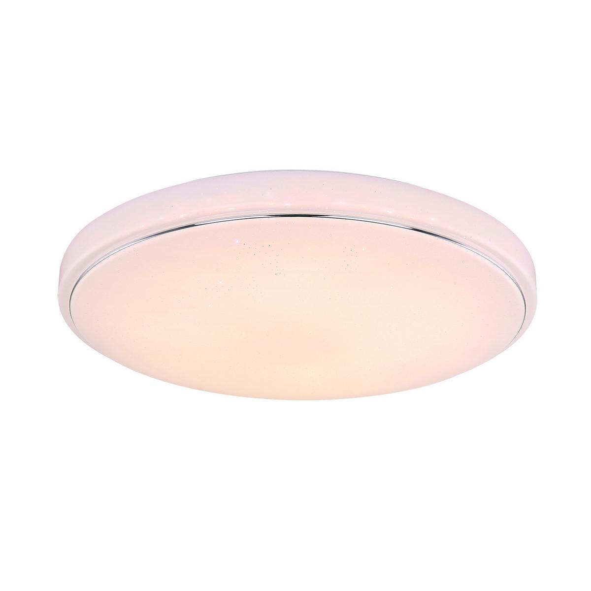 Led Mennyezeti Lámpa Kalle - króm/opál, Basics, műanyag/fém (57.5/8.5cm)