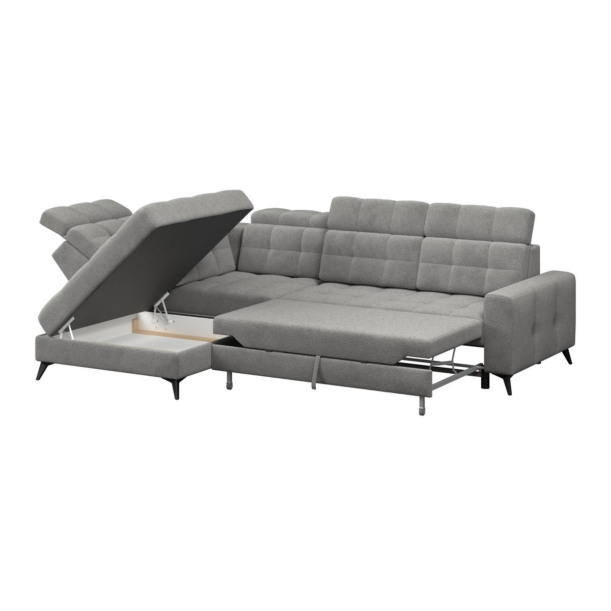 Coltar BARLETTA - gri închis, Romantik / Landhaus, textil (228/289cm) - Luca Bessoni