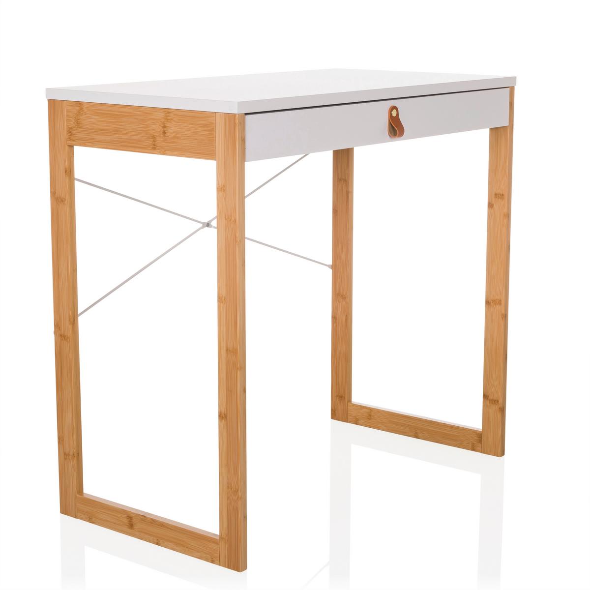 Pisalna Miza Tarolo, Bela - bela, Moderno, leseni material/les (80/75/42cm) - MID.YOU