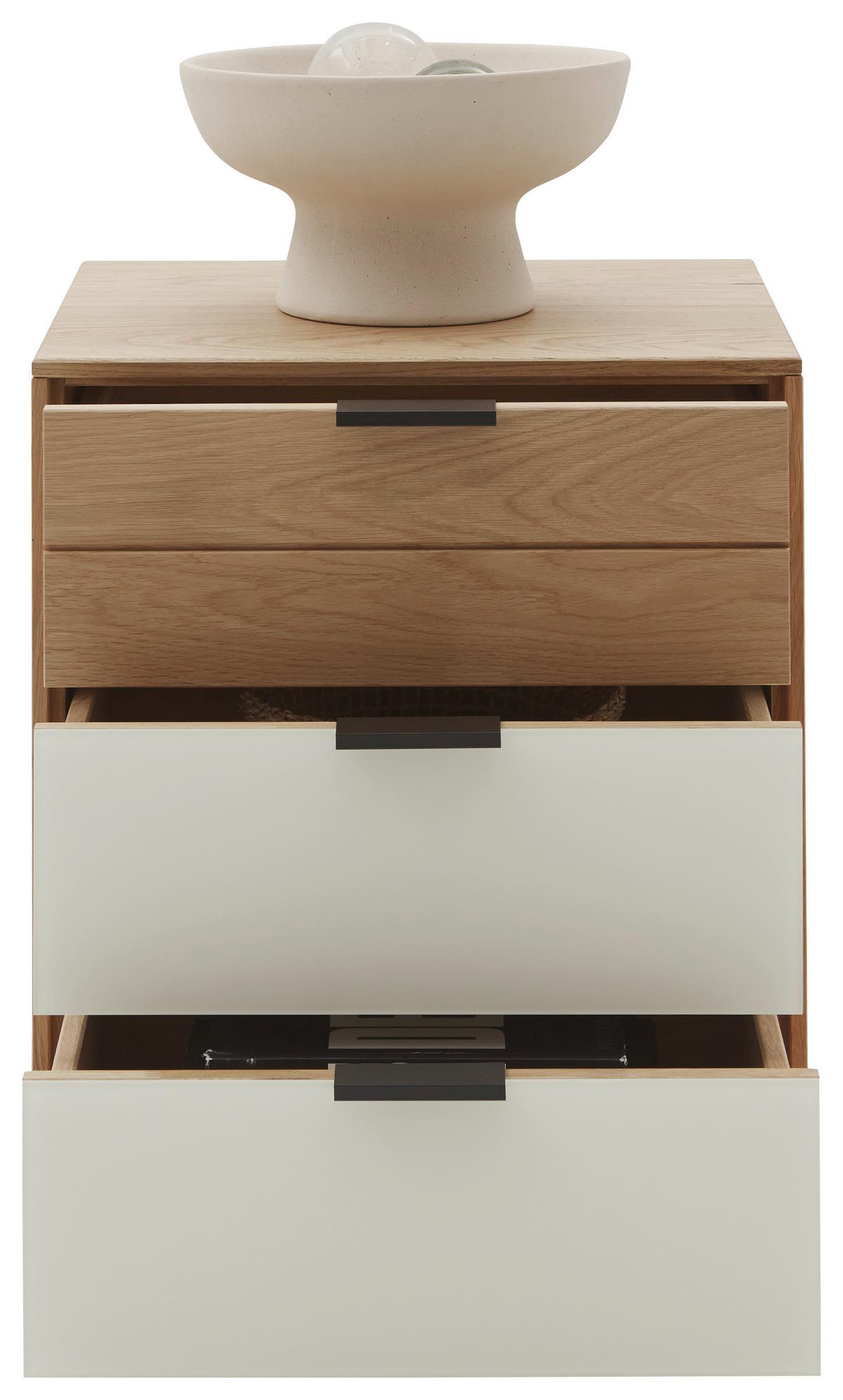 SZAFKA NOCNA MULTIPLEX - kolor dębowy/kaszmir, Natur, metal/drewno (50/58,4/44cm) - Valnatura