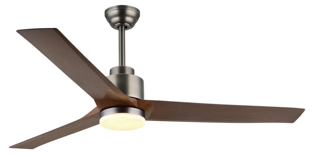 DECKENVENTILATOR 03607 MODESTO - Dunkelgrau/Opal, Konventionell, Kunststoff/Metall (148/48cm) - Globo