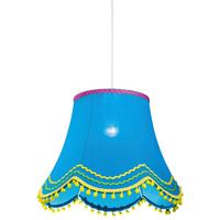 Viseća Svjetiljka Arlekin - svijetlo plava, Trend, tekstil/plastika (35/35/9cm)