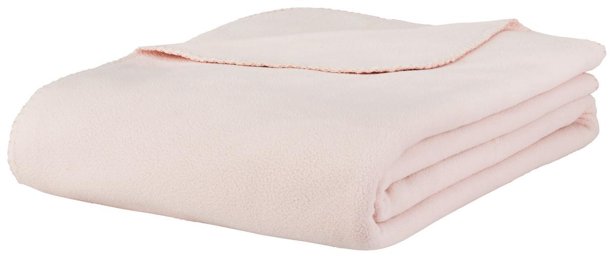 Odeja Iz Flisa Felix - roza, Konvencionalno, tekstil (150/200cm) - Modern Living