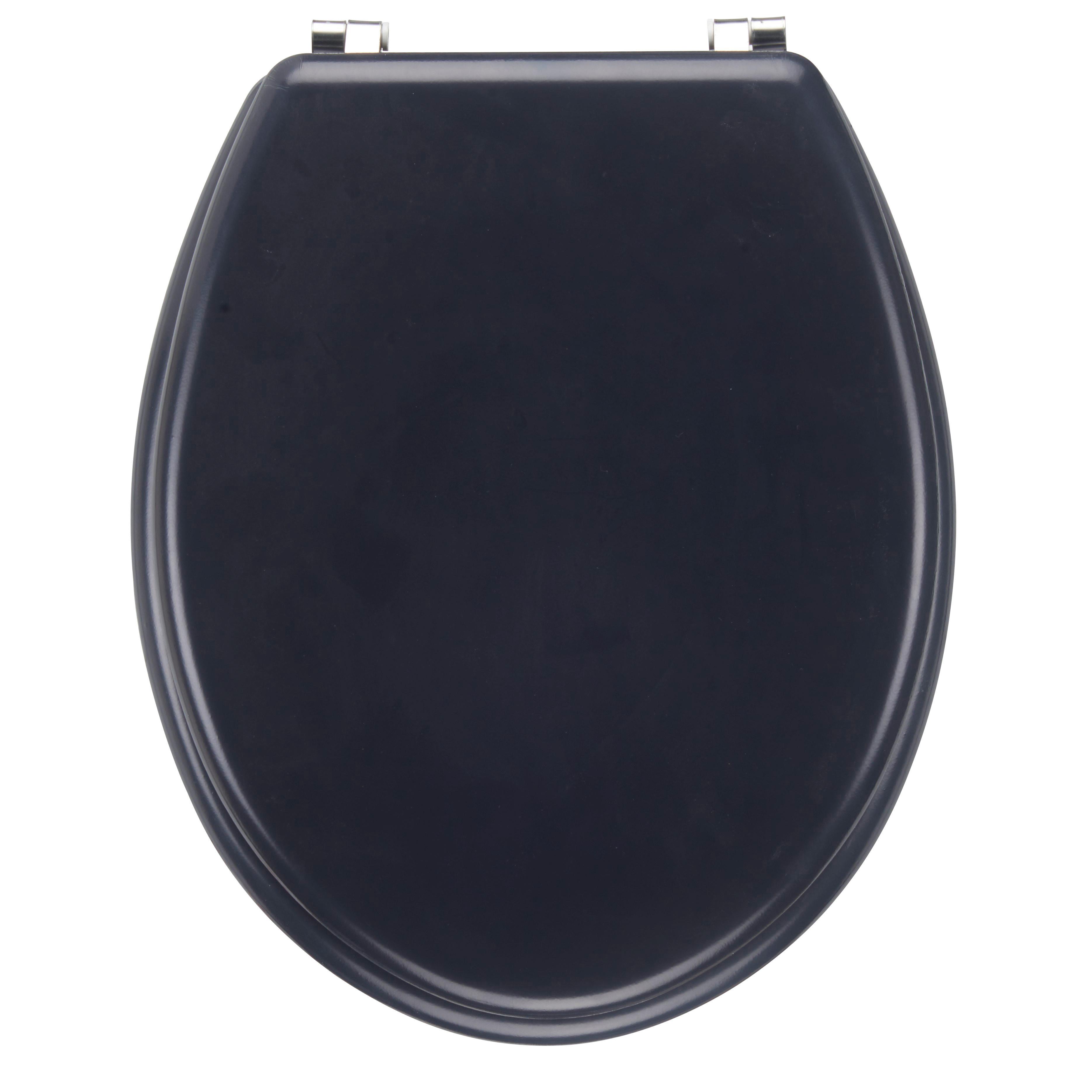 DESKA SEDESOWA WC-SITZ ANTHRAZIT - antracytowy, Basics, tworzywo sztuczne (45/36/5cm)