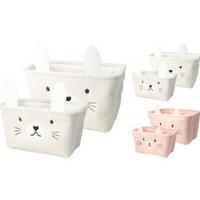 Tárolódobozszett Kids - bézs/pink (33/23/19cm)