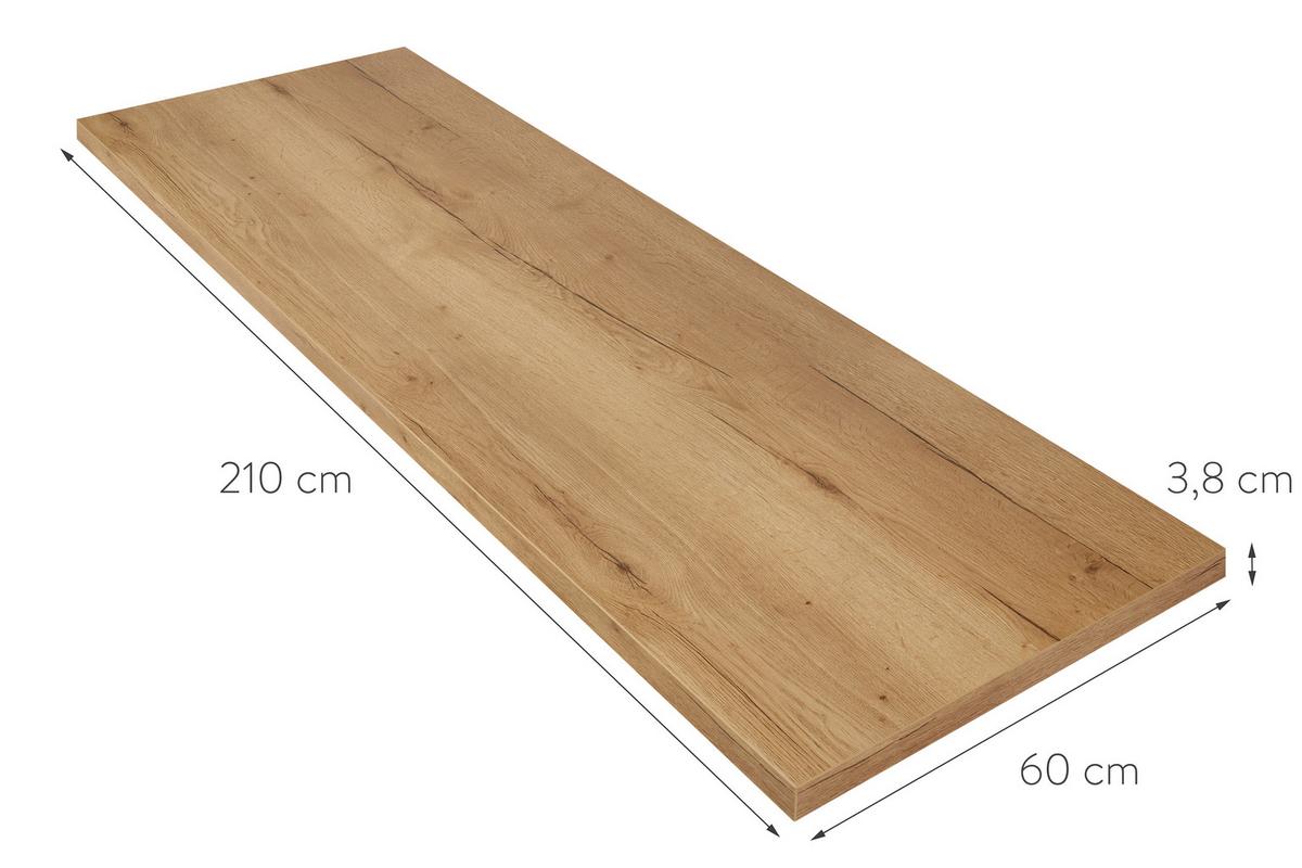 Küchenleerblock Senso Low o. Geräte Olivgrün - Eichefarben/Schwarz, MODERN, Holzwerkstoff/Metall (330cm) - Nobilia