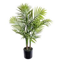 Kunstpflanze Bergpalme II in Grün/Schwarz - Schwarz/Grün, Basics, Kunststoff (65cm) - Modern Living