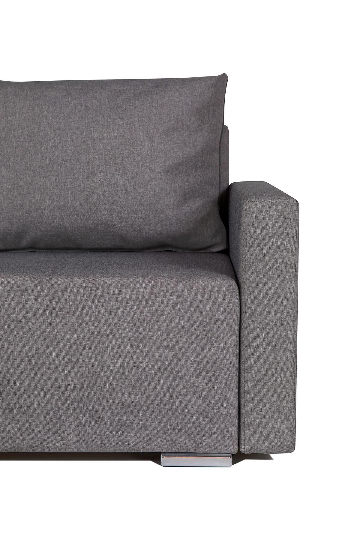 Kutna Garnitura Lena S - siva/srebrne boje, Moderno (212/129cm) - Best Price