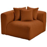 Modul Sofaelement Bloom Ecke Rostfarben - Rostfarben, Trend, Textil (115/70/115cm) - Livetastic
