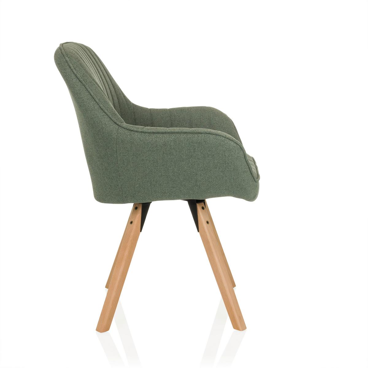 Naslanjač Scandi Soft, Metino Siva - metino siva/barve bukve, Moderno, tekstil/les (56/84/62cm) - MID.YOU