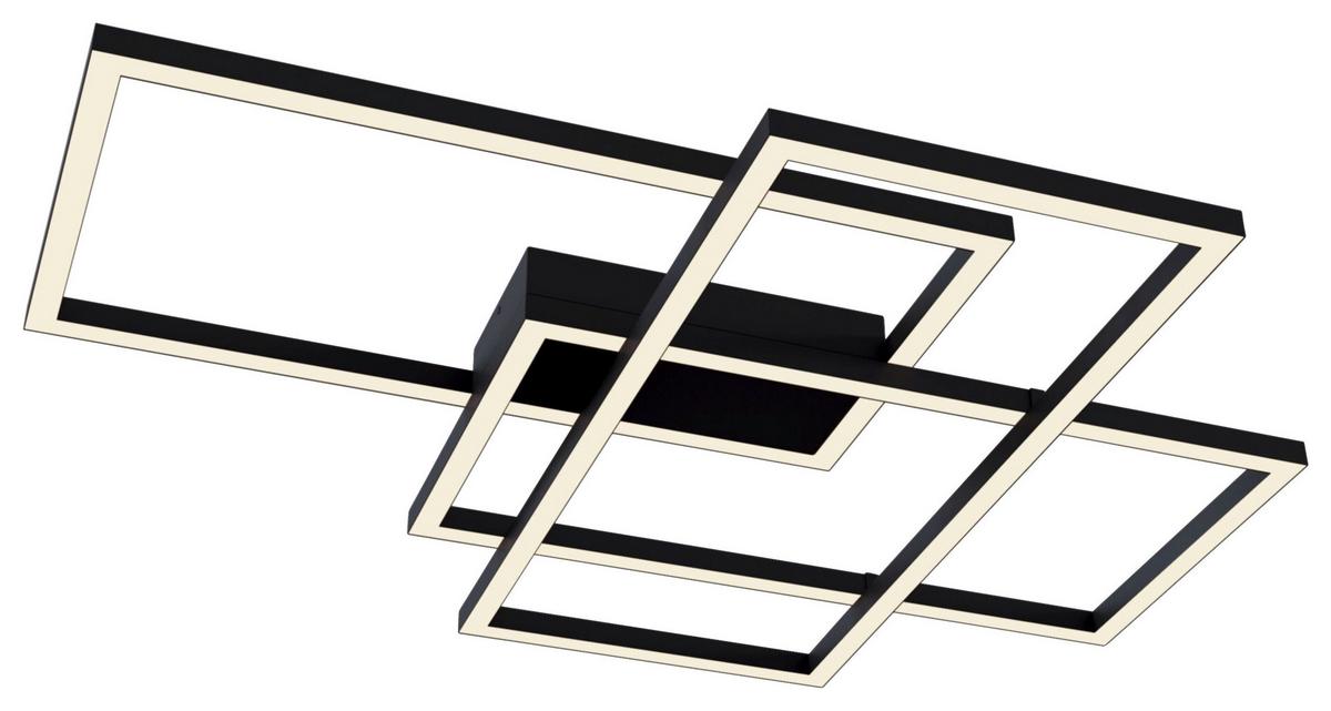 Deckenleuchte Line Schwarz max. 80 Watt - Schwarz, Basics, Kunststoff/Metall (68/78/8cm) - MAYTONI