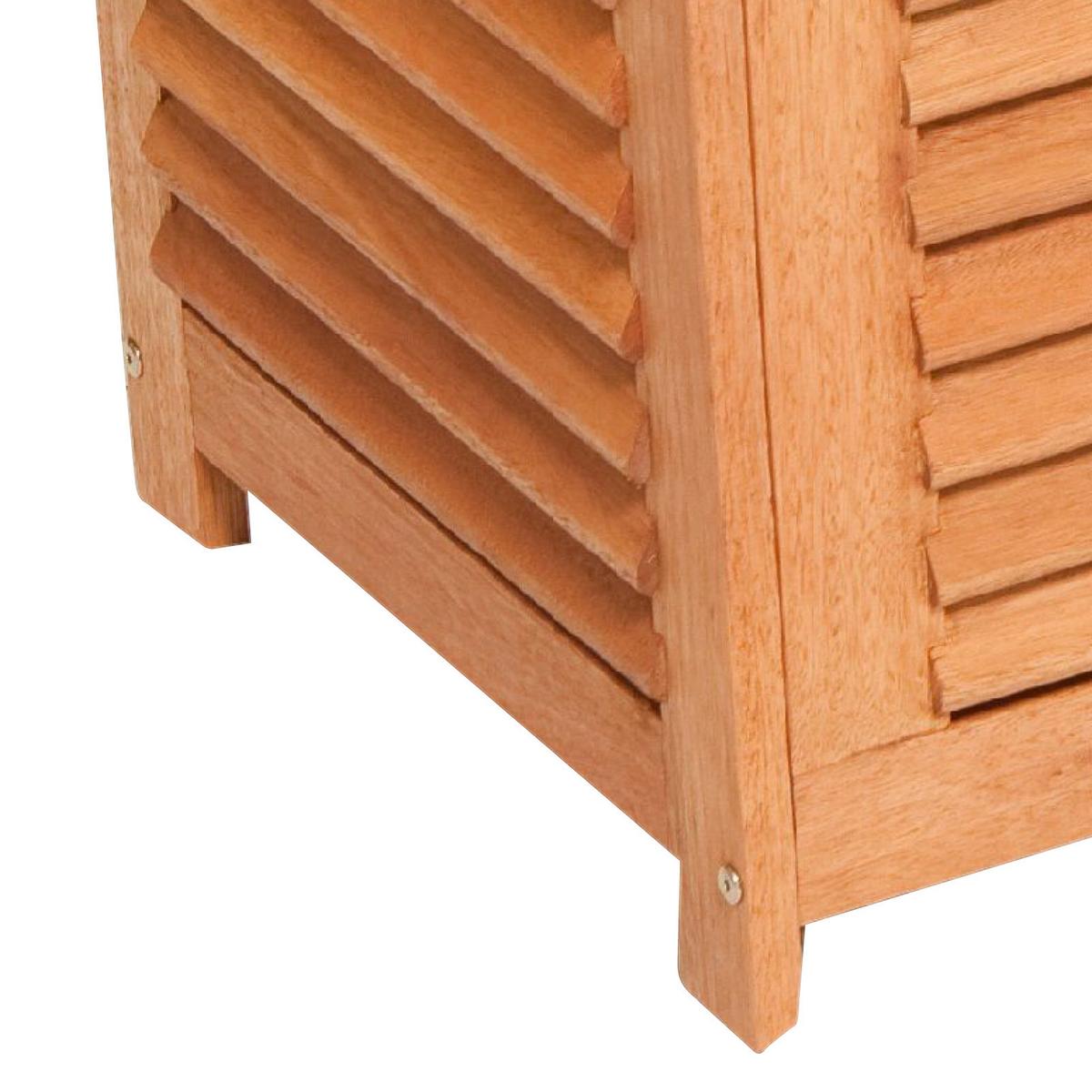 Kissenbox aus Eukalyptus, natur - Naturfarben, KONVENTIONELL, Holz (123/62/54cm) - Gardenson