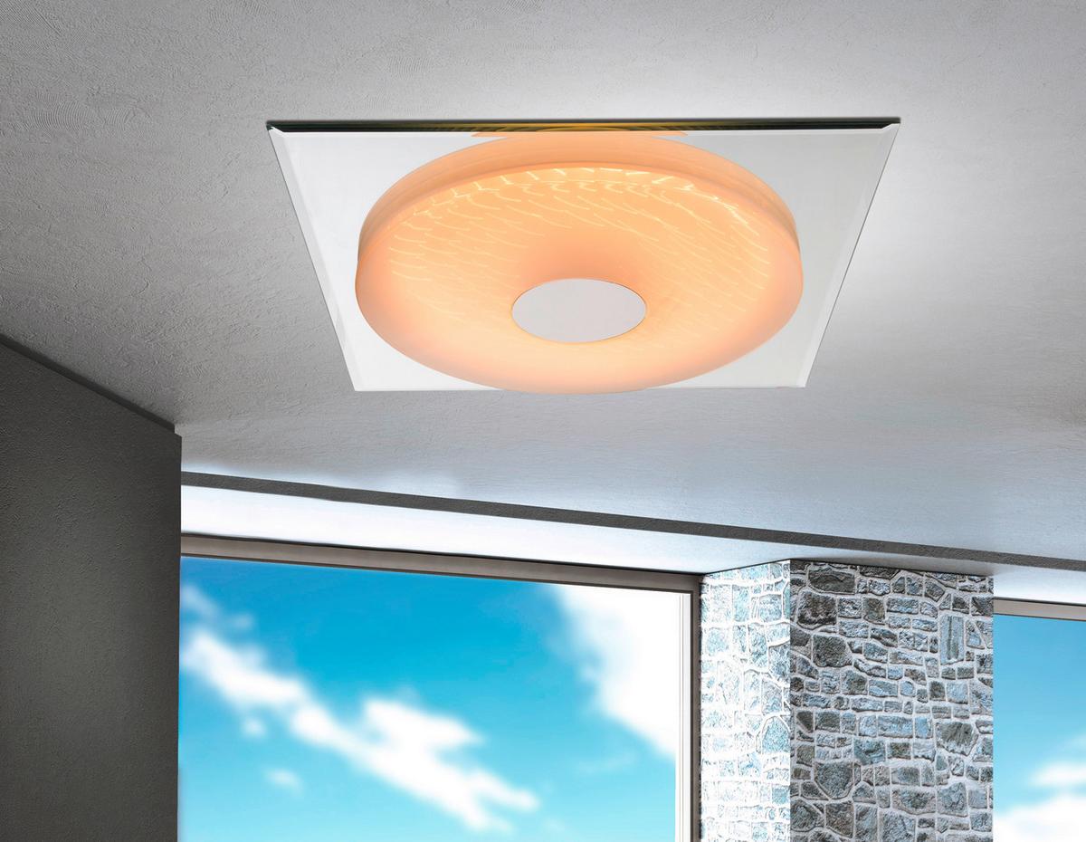 LED-Deckenleuchte Treviso, max. 24 Watt - KONVENTIONELL, Glas/Kunststoff (45/45/5cm)
