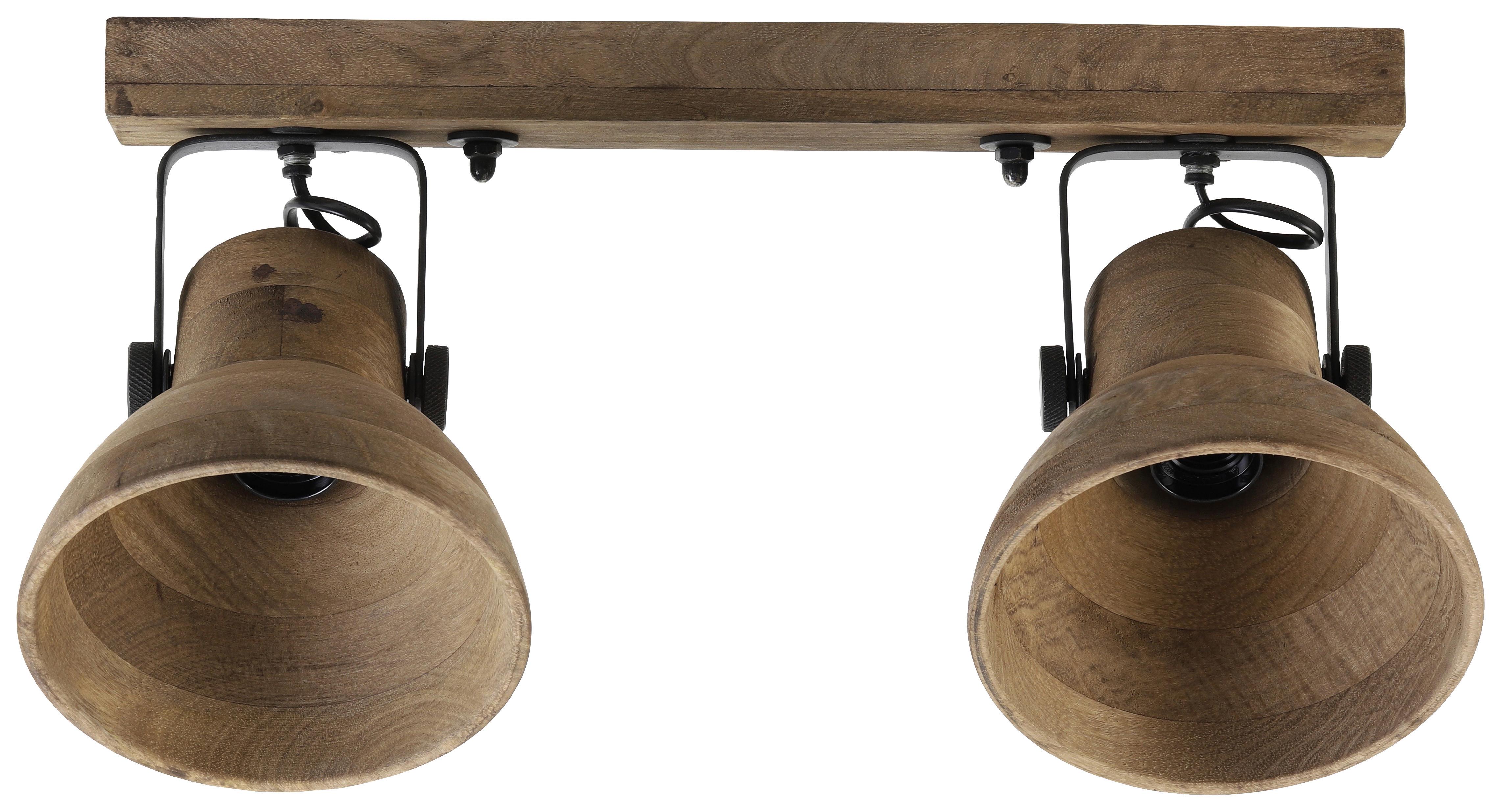 LAMPA SUFITOWA ILANIO - brązowy, Design, drewno (50/17/25cm) - Light & Living