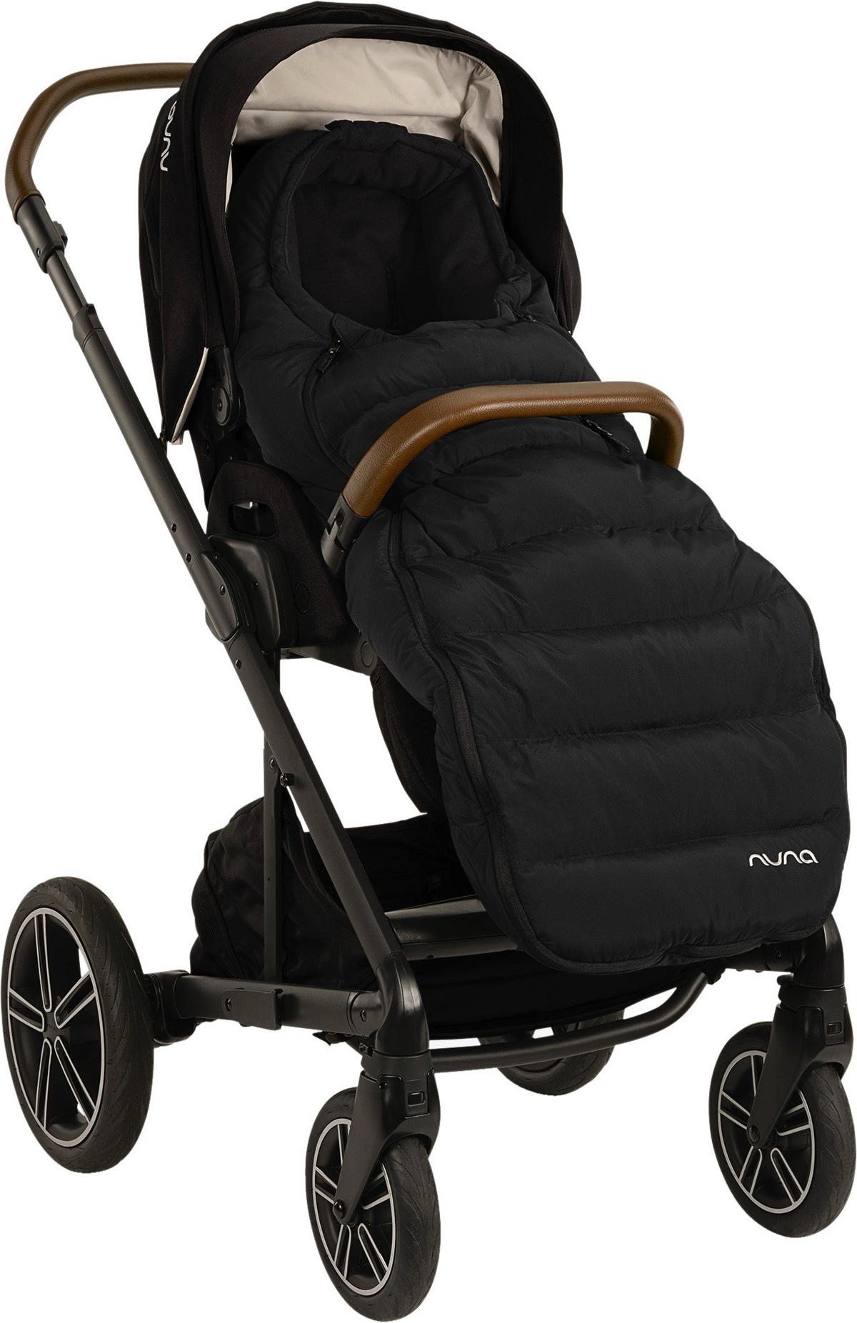 OSŁONA NA NÓŻKI WINTERSET - czarny, Basics, tkanina (99/42/14cm) - Nuna