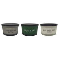 Lumânare parfumată Light - alb/verde jad, sticlă/materiale naturale (13/8cm) - Mömax