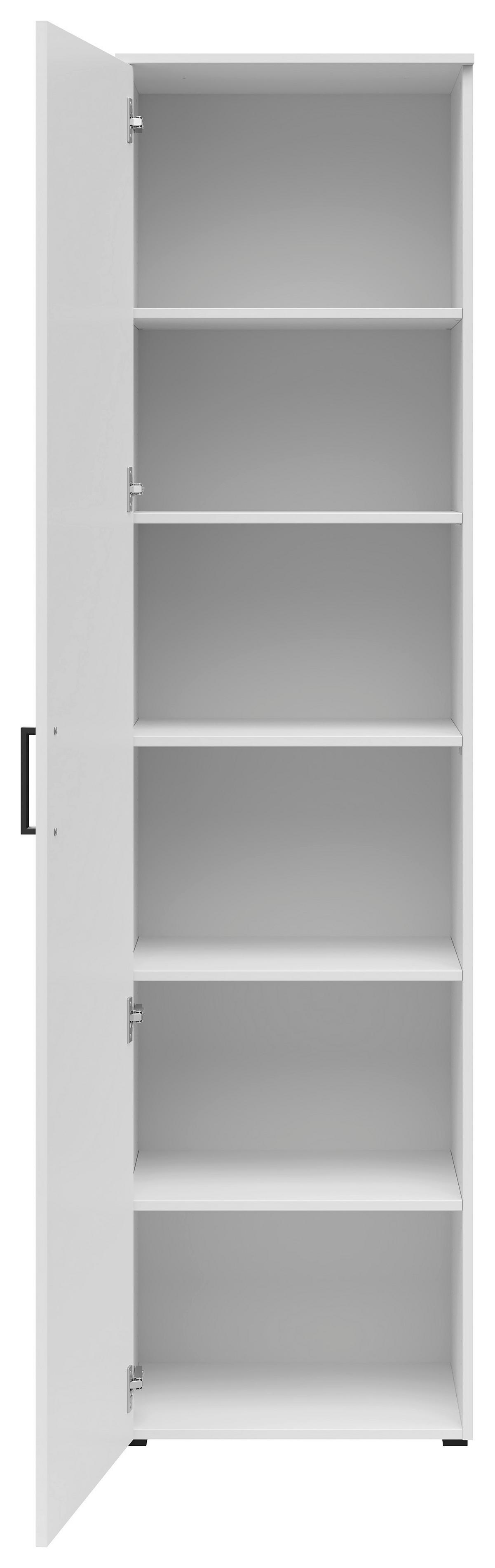 Omara Multistauraum - črna/bela, Moderno, umetna masa/leseni material (50/195/40cm) - Premium Living
