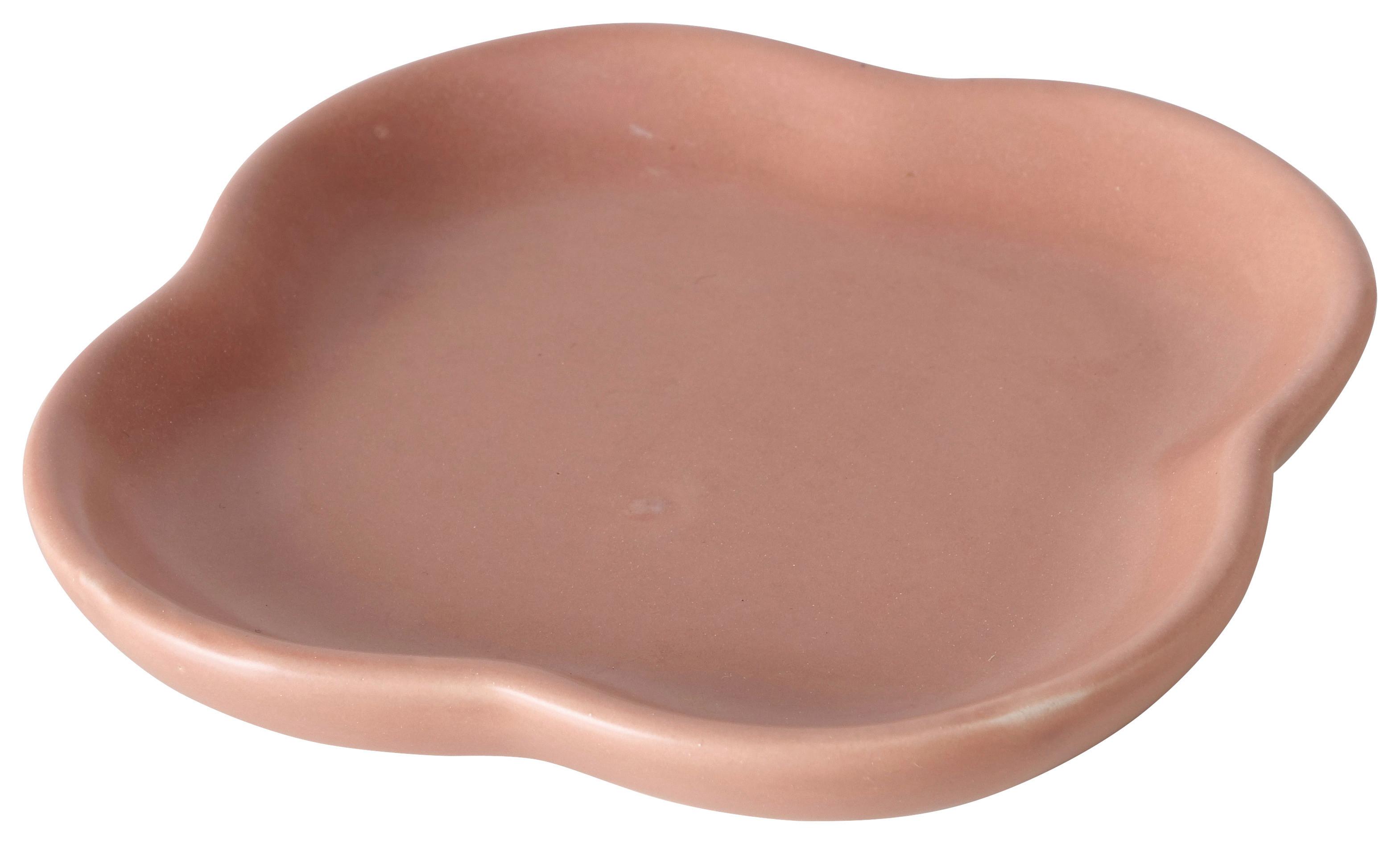 Dísztányér Splendy I - halvány rózsaszín, Modern, kerámia (10/2cm) - Modern Living