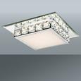 Deckenleuchte Dana, max. 12 Watt - Chromfarben/Klar, KONVENTIONELL, Glas/Kunststoff (25/25/7,5cm) - Mömax modern living