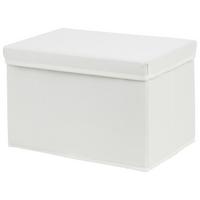 Faltbox Cindy ca. 23l - Weiß, MODERN, Karton/Textil (38/26/24cm) - Mömax