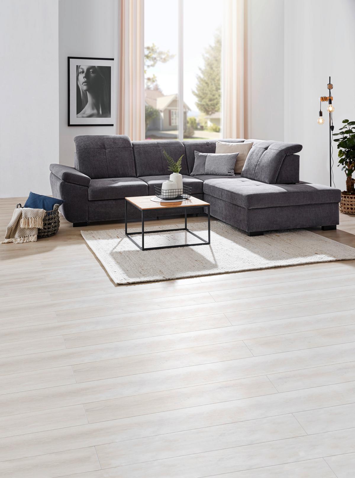 STOLIK KAWOWY NICO 4 - kolor dębowy/czarny, Design, metal/drewno (65/65/37cm) - Johann Jakob