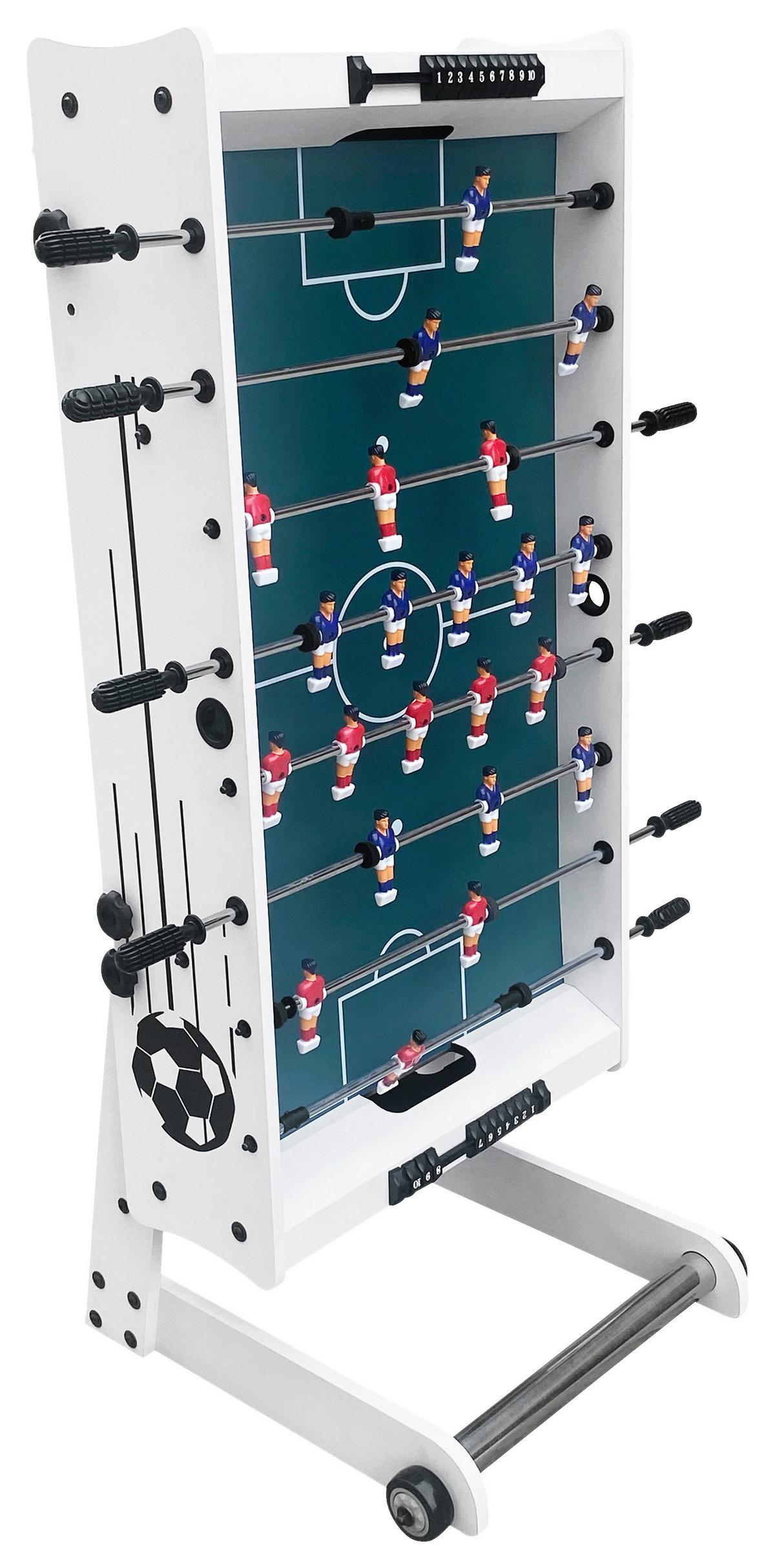 Tischfußball Weiß - Weiß, KONVENTIONELL, Holz/Kunststoff (61/81/122cm) - Ambia Garden