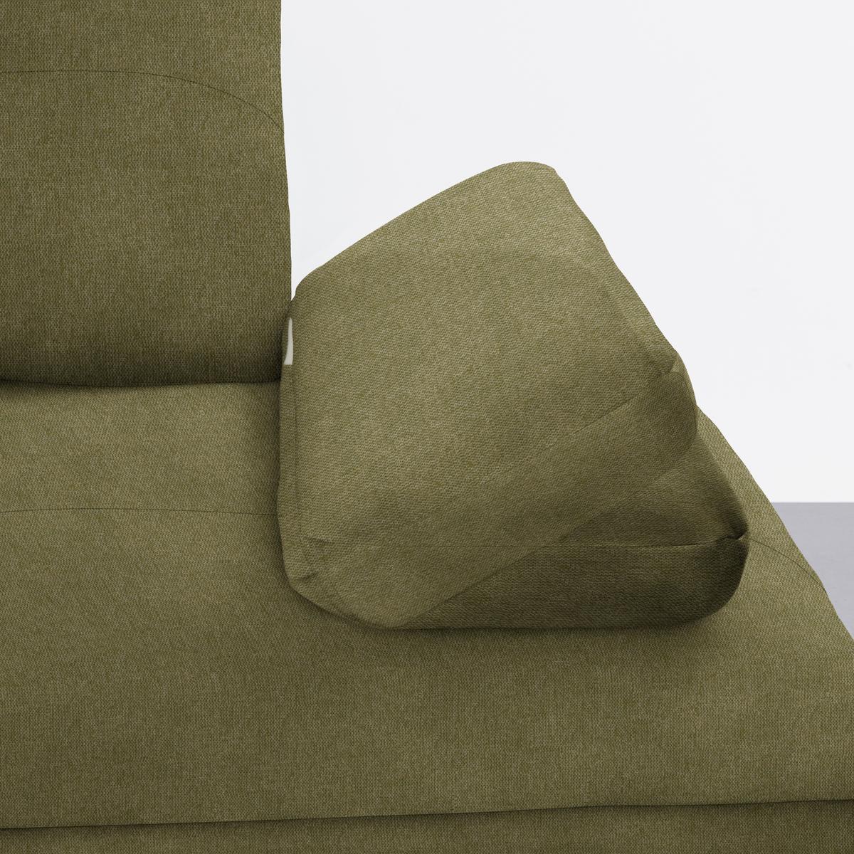 Wohnlandschaft Trendy Olivgrün - Schwarz/Olivgrün, Modern, Holzwerkstoff/Textil (310/93/250cm) - Premium Living