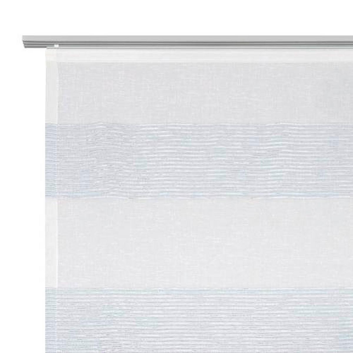 ZASŁONA PANELOWA WIRSOW STREIF - niebieski/biały, Basics, tkanina (60/245cm) - Novel