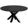 Ausziehtisch in Schwarz - Schwarz, MODERN, Holzwerkstoff (130-170/130/78cm) - ecoTree