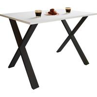 Jedilna Miza Xona, Bela, Črna - črna/bela, Basics, leseni material (80/80/76cm) - MID.YOU