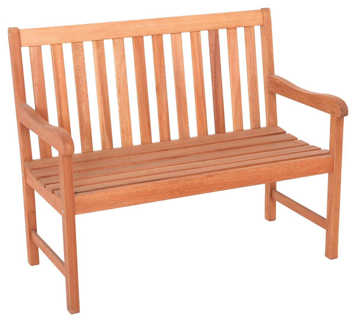 Gartenbank Santos aus Eukalyptus Natur - Naturfarben, Basics, Holz (107/89/58cm) - Gardenson