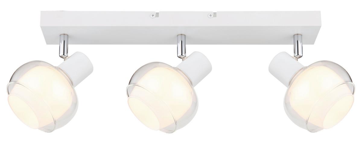 Reflektor Tokki - barve kroma/bela, Design, kovina/steklo (41/10,5/13,5cm) - Globo