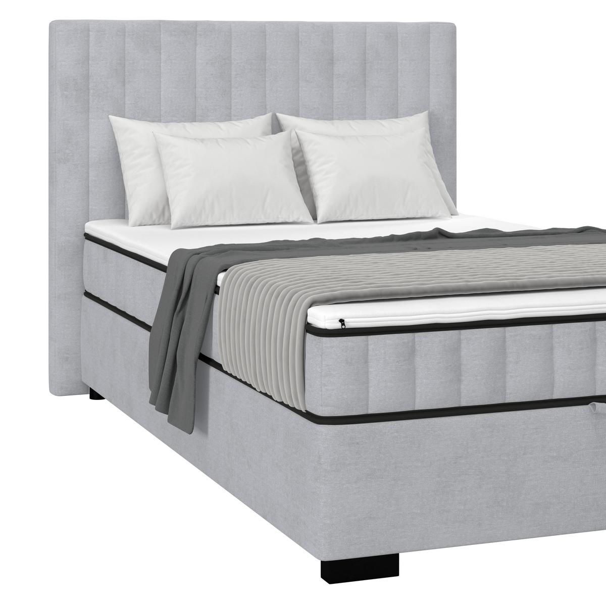 Box Krevet Maya C - siva/crna, Moderno, drvni materijal/drvo (100/200cm) - Modern Living