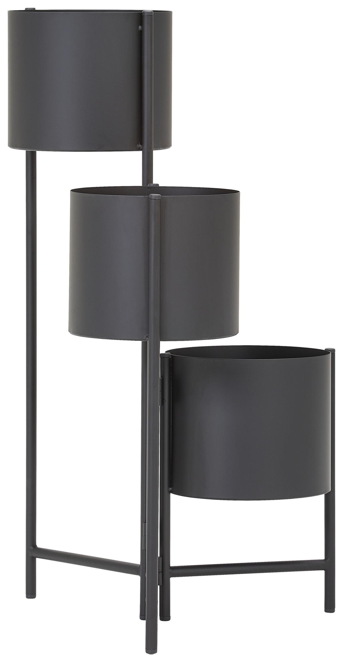 STOJAK NA KWIATY LARA - czarny, Trend, metal (36/65/36cm) - Landscape