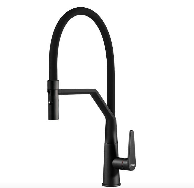 Küchenarmatur TONO PRO 18738 in Schwarz - (45,6cm) - Systemceram