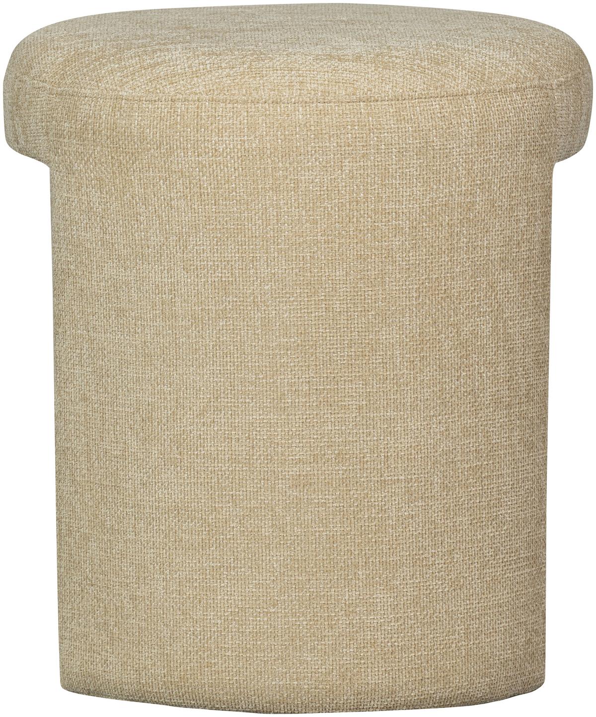Hocker Charlie Naturfarben - Naturfarben, Design, Textil (45/47/45cm) - Livetastic